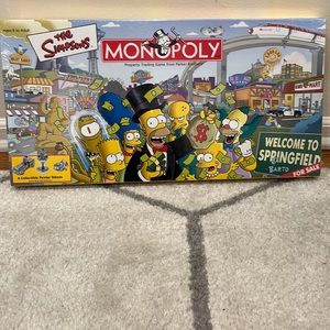 Monopoly The Simpsons Edition Welcome To Springfield 2001 Release Factory Sealed